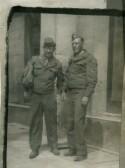 T/Sgt. Rodney Goodlett (L) and T/Sgt. E. J. Jones 758th Squadron  4/21/45